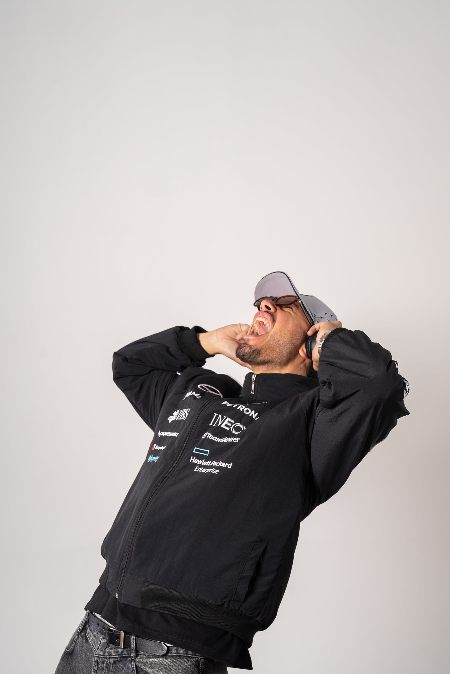 mercedes gray cap