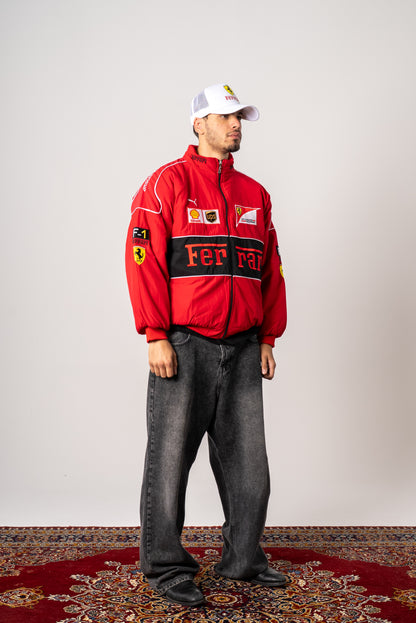 FERRARI RED LUXURIOUS JACKET