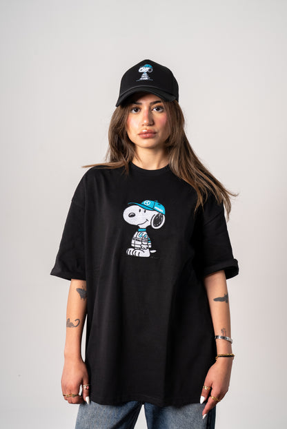 Mercedes embroidery racing black oversized tshirt unisex