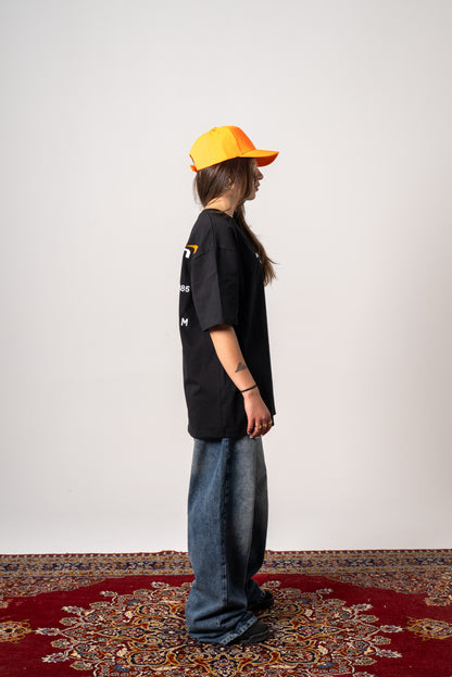 Mclaren Black embroidery Tshirt oversize
