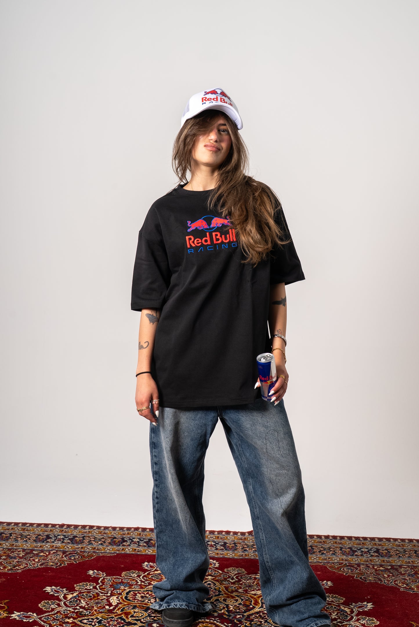 REDBULL embroidery tshirt oversized