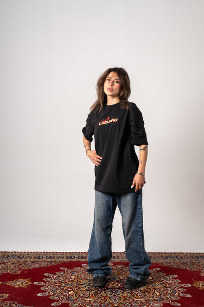 Ferrari scuderia embroidery Black tshirt oversize unisex