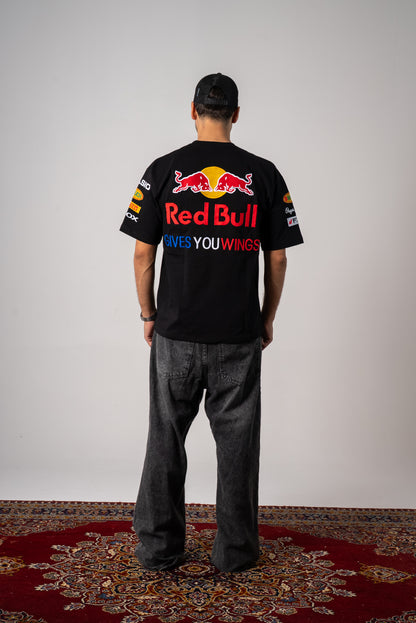 Red Bull Racing embroidery 
Oracle Red Bull Racing Team oversized T-Shirt unisex