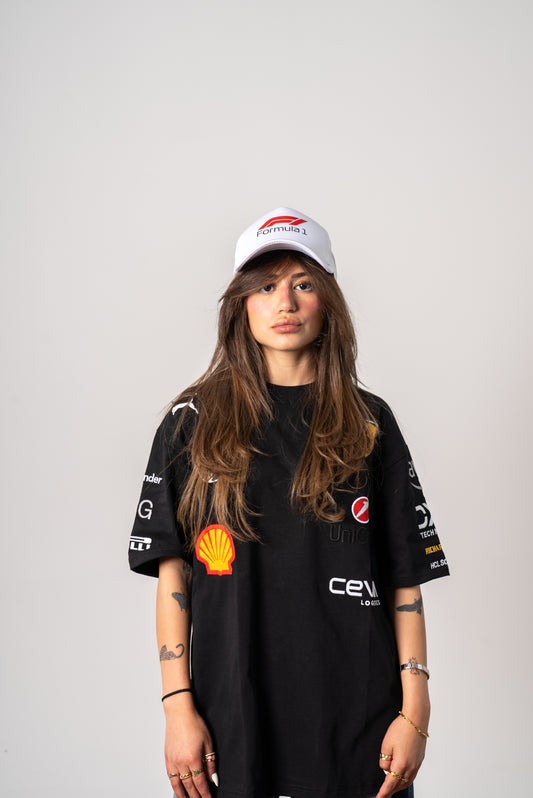 F1 cap white/ black unisex