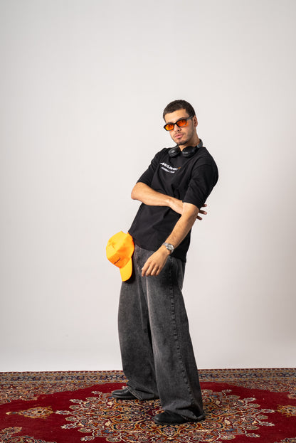 Mclaren Black embroidery Tshirt oversize