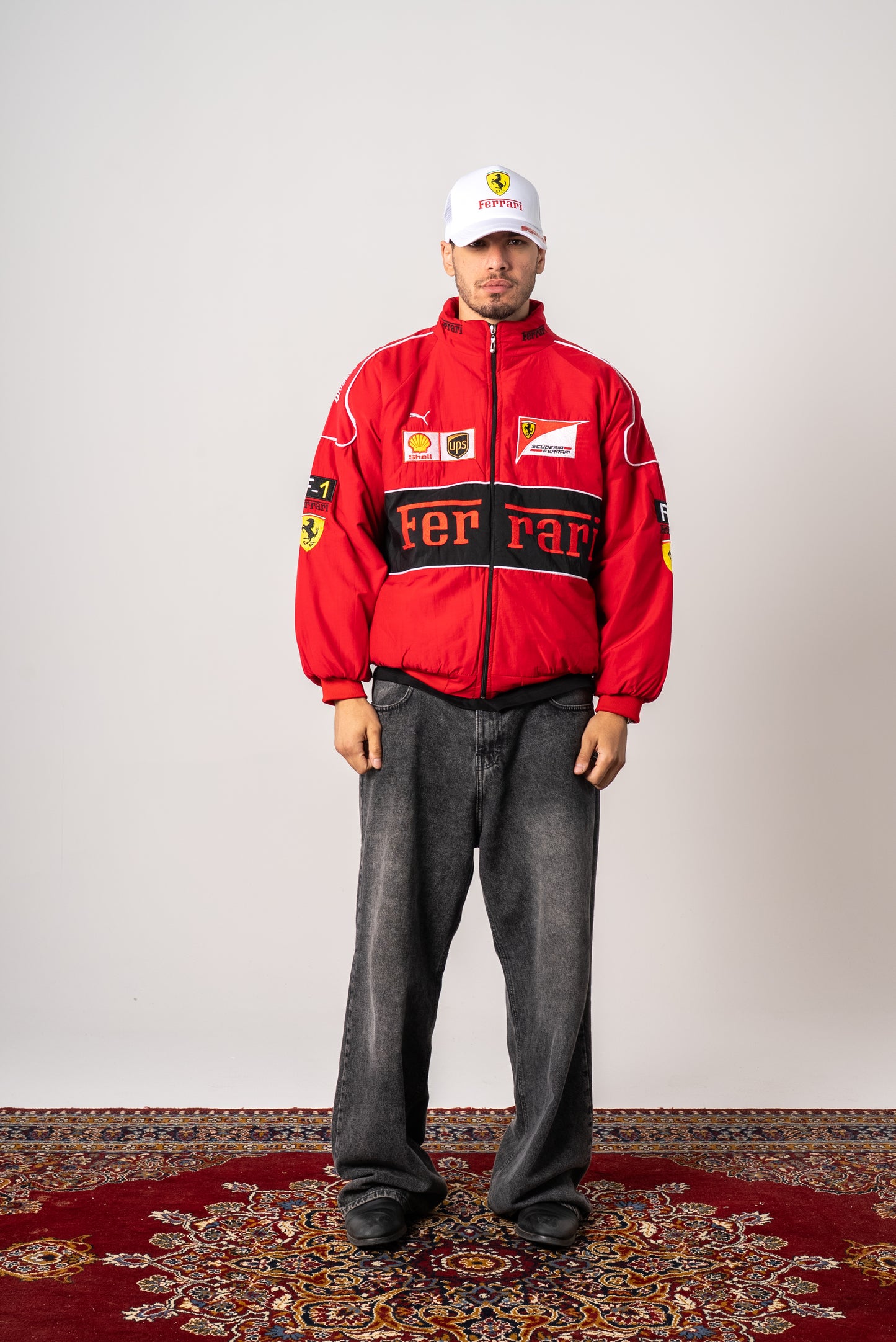 FERRARI RED LUXURIOUS JACKET