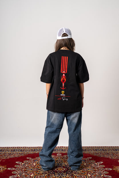 New Era Carlos Sainz Replica Tech embroidery oversized t-shirt