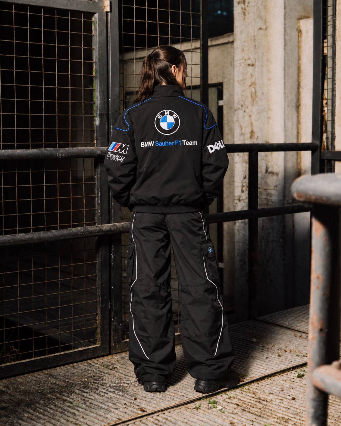 WINTER BMW JACKET BLACK EMBROIDERY WATERPROOF UNISEX
