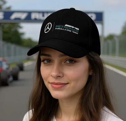 Black Amg mercedes Petronas cap unisex