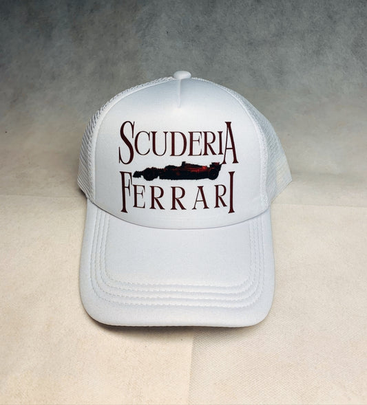 Ferrari scuderia cap white silk unisex