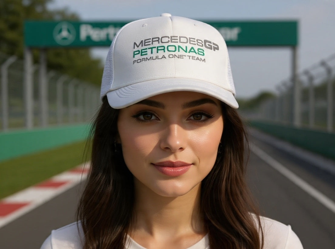 Mercedes GP white cap unisex