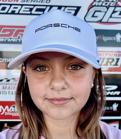 Porsche white cap silk unisex